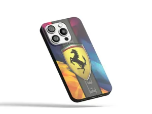 Ferrari Custodia Silicone Telefono Design Sportivo